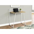 Daphnes Dinnette 30 in. Metal Computer Desk Juvenile Natural & White DA3072176